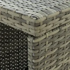vidaXL Gartenbar Set 5-tlg. Grau
