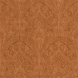 Rasch Textil Rasch Vliestapete Orange Metallic Ornamente Floral Indisch 746341