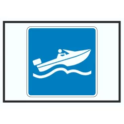 Fahren mit hoher Geschwindigkeit erlaubt Symbol A3 (297x420mm)