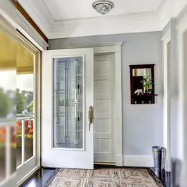 Westinghouse Deckenleuchte Basset Hammerschlagglas mit 2 Lampen