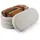 Relaxdays Sitzbank aus Teddystoff Creme