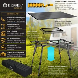 Kesser Campingtisch Faltbar Grau