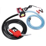 Dieselpumpe 12 V, 155 W Diesel Transfer Pump, Selbstansaugende Elektrisch Ölpumpe 40 l/min, Ölabsaugpumpe Auto mit Zapfpistole und Schlauch für Diesel