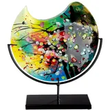 Art-Pol GILDE GLAS art Deko Vase, Mehrfarbig, Höhe 37 cm, 39297