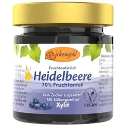 Birkengold Fruchtaufstrich Heidelbeere mit Xylit gesüßt