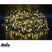 Lichtland24 LED Cluster Lichterkette 1500er warmweiß 33m IP44 Timer 6/18