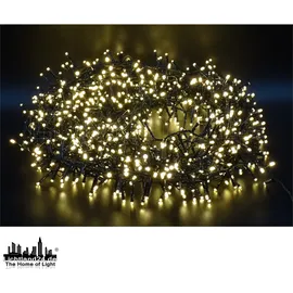 Lichtland24 LED Cluster Lichterkette 1500er warmweiß 33m IP44 Timer 6/18