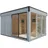 Saunahaus Paradiso 4x3 (2-Raum) hellgrau -