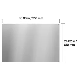 Vevor Küchenrückwand 91 x 61 cm aus Edelstahl, Wandschutz für Herd und Dunstabzugshaube mit Vorgebohrten Löchern, Robuste Rückwand Spritzschutz für Küche, Kochen und Praktische Aufbewahrung, Silber