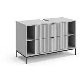 Vicco Waschbeckenunterschrank Eliza 2 Auszüge 100 x 63 x 45,1 cm Grau