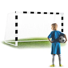 Neo-Sport Fußballtor Schwarz/Weiß 460