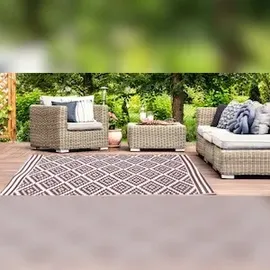 Jet-Line Gartenteppich Kunststoffteppich Austin braun 150x240cm