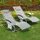 SoBuy Swingliege in Hellgrau - 150 x 63 x 87 cm