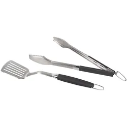 Grillbesteck 2 tlg. Grill-Zange & Burger-Wender  für perfekte BBQ-Ergebnisse