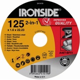 Ironside Ironside, Sägeblatt, Trennscheibe 125 x 1,6 x 22 mm für Stahl/Edelstahl, 1 Stück, 241419