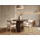 WFL GROUP Runder Ausziehtisch 100-180 x 76 cm dunkelbraun