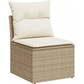 vidaXL Garten-Sofagarnitur 9-tlg. Loungeset beige