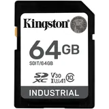 Kingston Industrial SDXC Speicherkarte 64GB Class 10, UHS-I, U3, V30, A1 pSCL