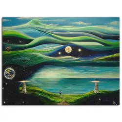 Artland Leinwandbild »Verschiedene Leben«, Landschaften, (1 St.), auf Keilrahmen gespannt Artland Farbe Bild(er): blau