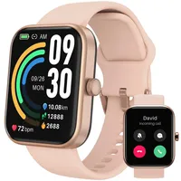TOZO S3 Smartwatch Damen Herren 1,78" HD Fitnessuhr mit Telefonfunktion,Fitness Tracker Uhr mit Pulsmesser Schlaftracker Schrittzähler 100 Sportmodi,IP68 Wasserdicht Sportuhr für Android iOS,Roségold