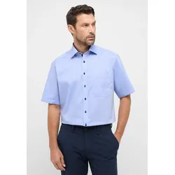 Kurzarmhemd ETERNA "COMFORT FIT", Herren, Gr. 46, Normalgrößen, blau, 100% cotton, normal, Kurzarm, Hemden, NON IRON (bügelfrei)