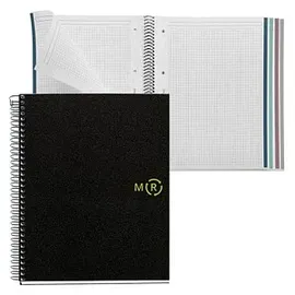 Miquelrius Collegeblock Eco Design 4 A4 kariert schwarz