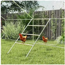 PawHut Hühner Spielgerüst aus Holz 82 x 150 x 110 cm Silber