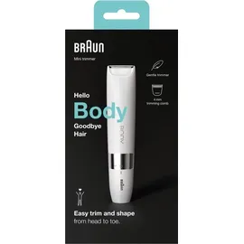 Braun Mini Body- Bikini-Trimmer BS1000 weiß