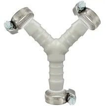 tecuro Schlauchverbinder Y Stück Ø 7 mm weiß