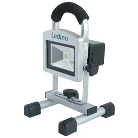 LEDINO LED-Akkustrahler 10W, Li-Ion Akku 2.2Ah, silber