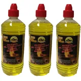 3 x 1 Liter Flaschen Brenngel Gelkamine Ethanolkamine Wandkamine Gel Bioethanol