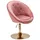 FineBuy Cocktailsessel FineBuy Samt 62 x 100 x 67 cm Rosa/Gold drehbar mit Kissen