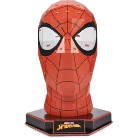 Spin Master 4D Build - Marvel Spiderman Büste - detailreicher 3D-Modellbausatz aus hochwertigem Karton, 82 Teile, für Fans der Superhelden-Serie ab 12 Jahren