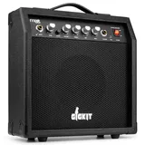 Max Gigkit - Mini Gitarrenverstärker 40 Watt, E Gitarre Verstärker mit Griff und Kopfhöhrer-Anschluss, Audio Line-In, Guitar Amp, Kompakt und Tragbar - Schwarz