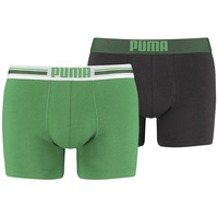 Puma Herren Boxershorts »Boxershort 2er Pack Grün L