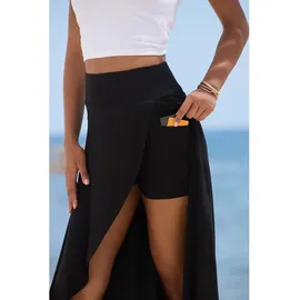 LASCANA Maxirock Damen Schwarz 36