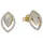 FIRETTI Ohrstecker Schmuck Geschenk Weißgold/Gelbgold 585 0,27