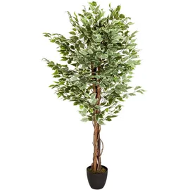 bümö Kunstpflanzen, Kunstpflanze Birkenfeige Ficus (165 cm)