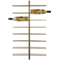 Present Time Weinregal 52 x 8,5 x 90 cm Gold