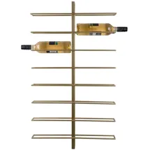 Present Time Weinregal 52 x 8,5 x 90 cm Gold