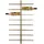 Present Time Weinregal 52 x 8,5 x 90 cm Gold