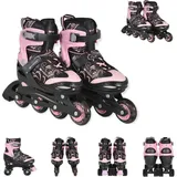 Byox Inliner 2 in 1 Double pink Rollschuhe, PU-LED-Räder, verschiedene Größen M (Gr.34-37)
