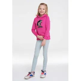 LOGOSHIRT Kapuzensweatshirt bedruckt Pink 92/98