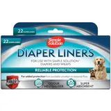 SIMPLE SOLUTION Einweg-Hundewindeleinlagen Ultra-Absorptionsfähigkeit, 22er-Pack