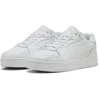Puma RBD Break Low Unisex-Sneaker, Weiß/Kühles Hellgrau/Schwarz, 9 UK