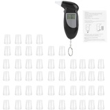 Alkoholtester, Alkoholtester, Qiilu Alkoholtester zum Testen von Alkohol, digitaler LCD-Bildschirm Alkohol-Atemtester Tragbarer Schlüsselbund-Atemanalysator(50pcs)