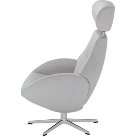 Sofa.de Fernsehsessel Globe Mikrofaser 79 x 111 x 84 cm Grau drehbar