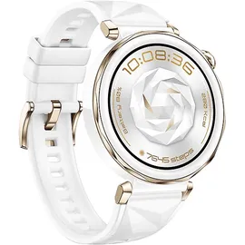 Huawei Watch GT 5 Pro 42 mm Weiß Fluorelastomer-Armband