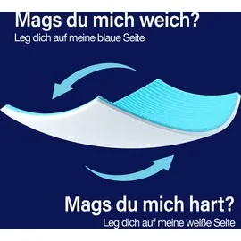 knerst Topper 7-Zonen-Komfort 100 x 200 cm Weiß