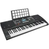 Axus AXP2 elektronisches Keyboard-Piano für Anfänger, mit Anschlagdynamik, 61 „Hammermechanik“-Tasten, Netzteil und Notenständer